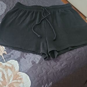 Aeropostale Black Athletic Shorts with Drawstring Waist